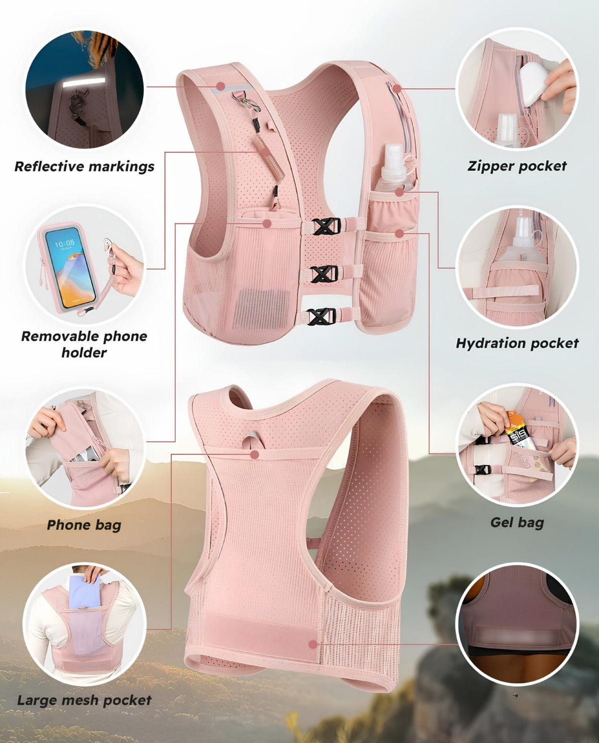 Airunvest® Ultra-Light Hydration Running Vest