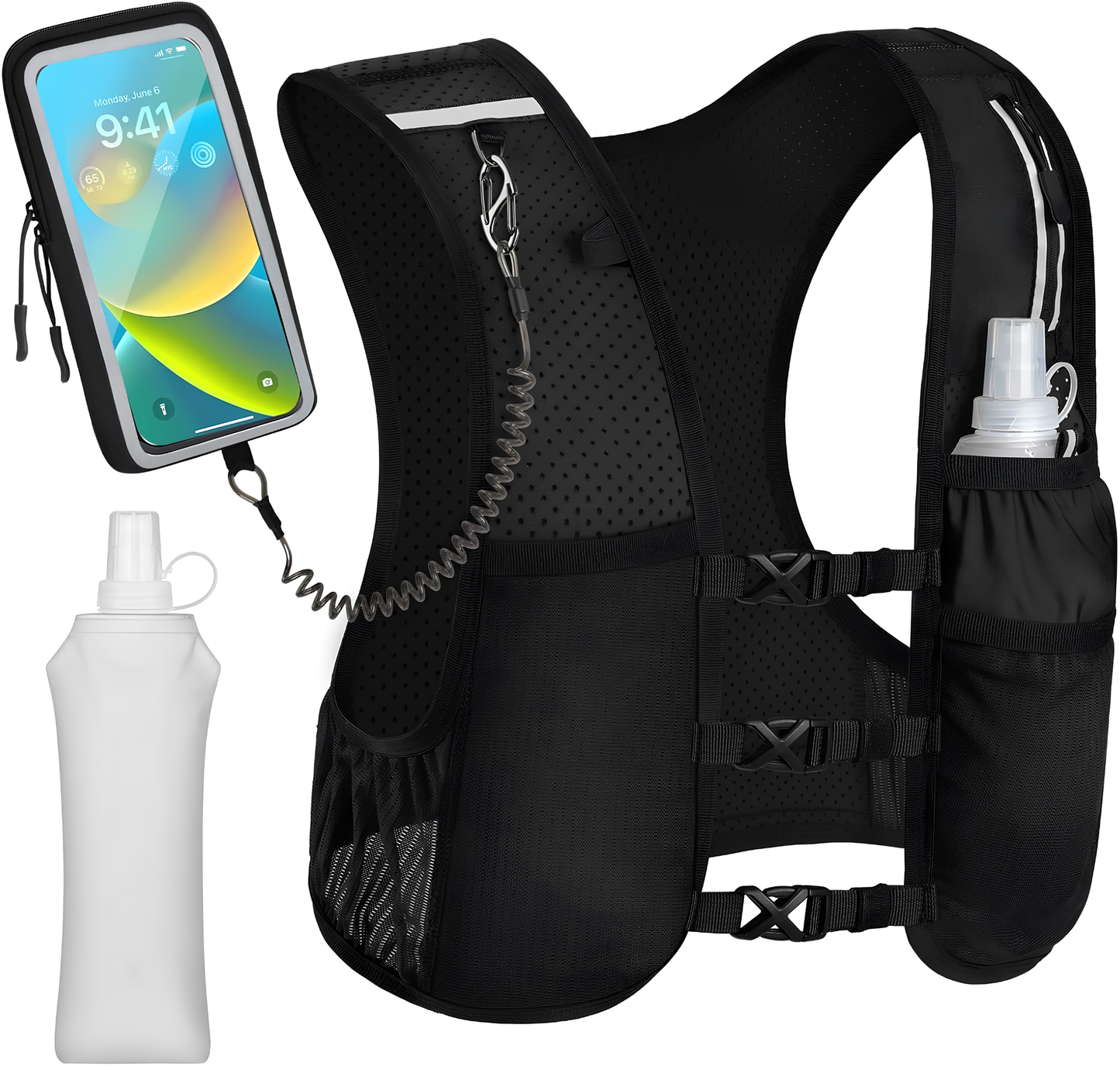 Unisex Outdoor Trail Running & Hiking Hydration Vest – Suitable for Marathons, Cycling, and Mountaineering